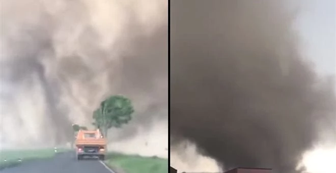 Ανεμοστρόβιλος περνά από πόλη της Γερμανίας και δείτε τι γίνεται (βίντεο)